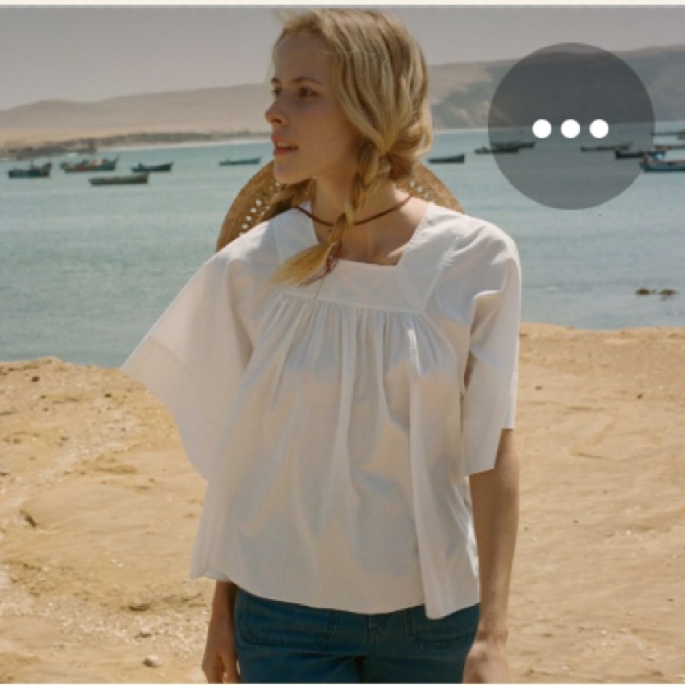 DOEN Bella Top in Salt - XS - EUC